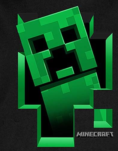 Minecraft Hoodie Erkek Çocuk Oyun Siyah Sarmaşık İçinde Kapşonlu Jumper