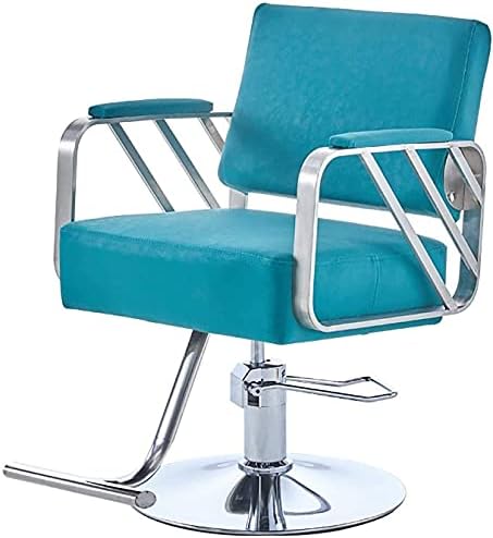 FMOGG Salon Recliner Salon Sandalyesi, Hidrolik Kaldırma ve Dönen Paslanmaz Çelik Sandalye Salon Güzellik Ekipmanları için