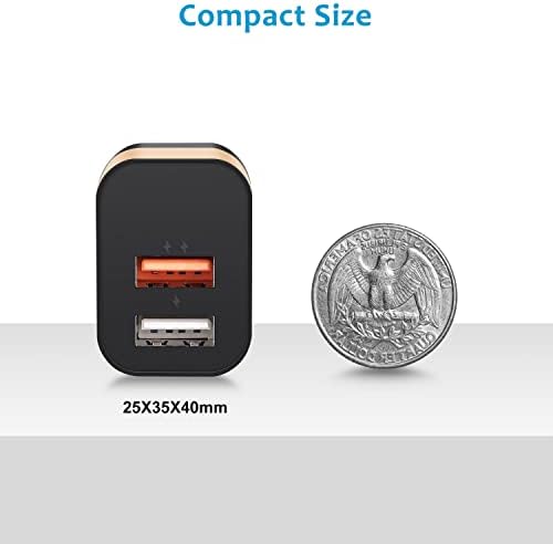 USB şarj aleti 5 v 2.4 a, Cabepow [2 Paketi Çift Bağlantı Noktası] 12 W USB duvar Fişi, şarj ünitesi Adaptörü Küp Değiştirme