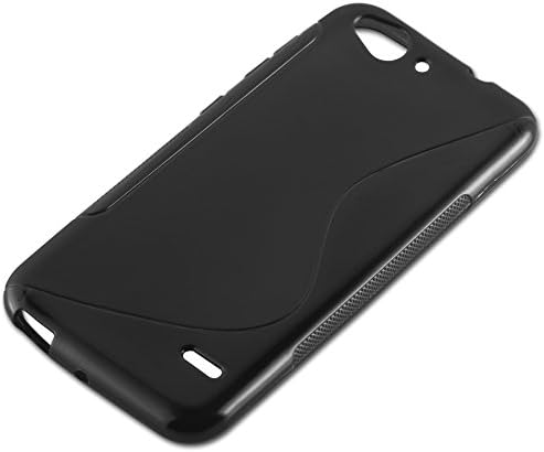 Cadorabo DE-105593 ZTE Blade S6 Cep Telefonu Kılıfı Esnek TPU Silikon S-Line Tasarım Siyah