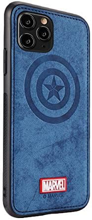 Avengers Karakterli NARYM Kılıfı iPhone 12 ve iPhone 12 Pro 6.1 İnç, Kaptan Amerika, Mavi ile Uyumlu