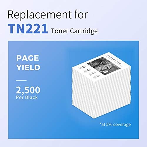 myCartridge SUPRİNT Uyumlu Toner Kartuşu Değiştirme için Brother TN221 TN-221 Siyah kullanım için HL-3170cdw MFC-9130cw MFC-9340cdw