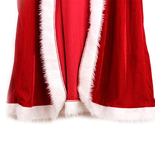 Noel Pelerin Santa Kapüşonlu Bornoz Pelerin Extral Santa Şapka Santa Pelerin Unisex Cosplay Kostüm Noel Santa Pelerin