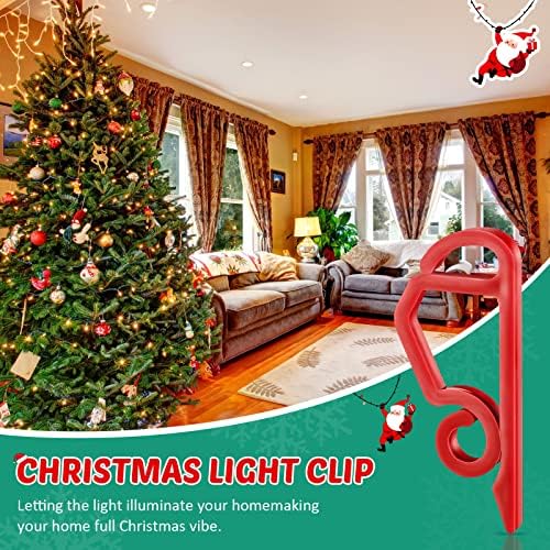 Noel ışık klip tatil oluk kanca hava açık oluk klipler Mini plastik ışık kanca oluk ışık asılı kanca Noel ışık dış dekorasyon