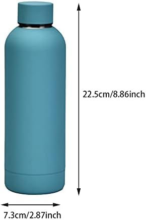 SYCOOVEN Su Şişesi-Paslanmaz Çelik ve termos Yalıtımlı Sızdırmaz Kapaklı 500 ml içme şişesi Açık Spor için(Gökyüzü Yıldız Mavi)