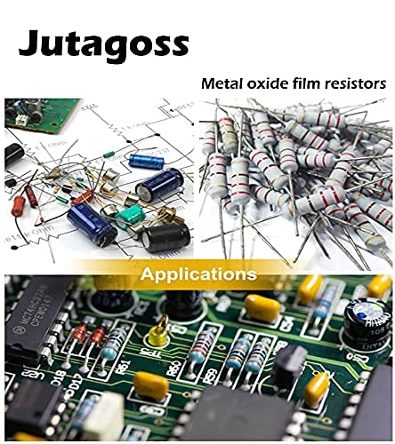 Jutagoss 75 Pcs 1.5 K Ohm Direnç,1 W, 5 % Tolerans, Metal Film Alev Dirençler Eksenel Kurşun için DIY Elektronik Projeler ve