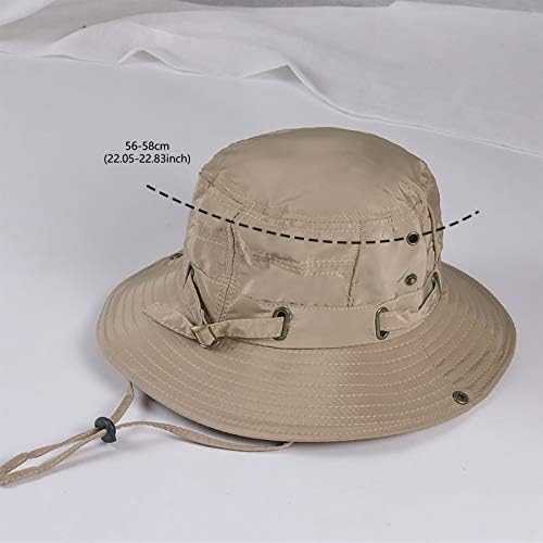 Erkekler/Kadınlar için Boonie Şapka, Geniş Kenarlı güneş Şapkası Avcılık balıkçı şapkası Kova Kapakları