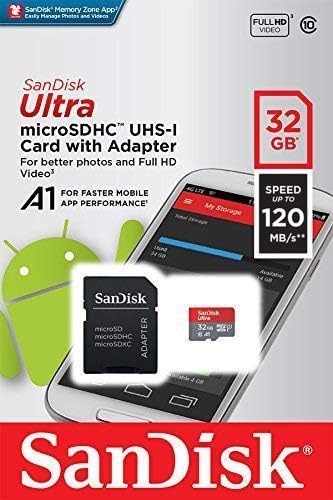 Alcatel 5017X Plus için Ultra 32GB microSDHC Çalışır SanFlash ve SanDisk tarafından doğrulandı (A1/C10/U1/8k/120MBs)