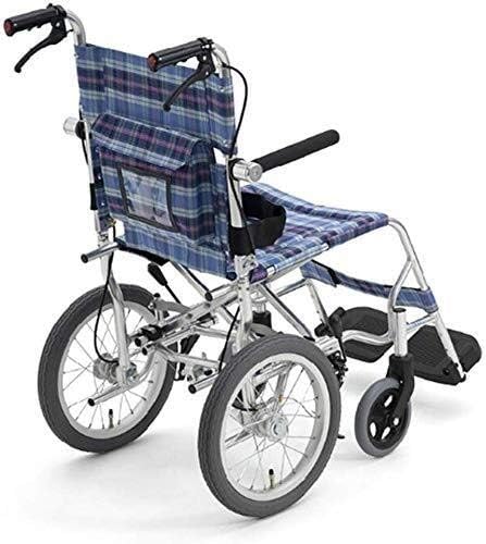 CHUNSHENN Tekerlekli Sandalyeler Hafif Katlanır Tekerlekli Sandalye Sürüş Tıbbi Yetişkin Tıbbi Malzemeler, havacılık Alüminyum