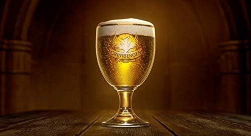 Resmi Grimbergen Belçika Bira Bardağı-Büyük 50CL