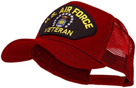 e4Hats.com ABD Hava Kuvvetleri Veteran Askeri Yamalı Örgü Kap