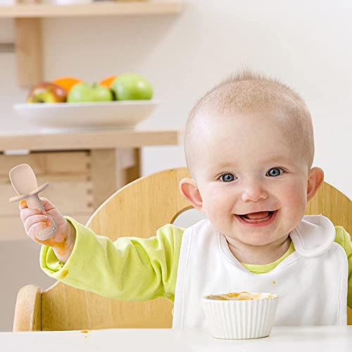 İlk Kendi Kendine Beslenen Bebek Gereçlerini mi buldun ? Anti-Choke, BPA İçermeyen Bebek Kaşığı ve Çatal Yürümeye Başlayan