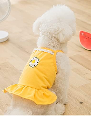 Izielad 3 Parça Köpek Gömlek Etek Pet Giyim Kolsuz Elbise Köpek T-Shirt Giyim Köpek Kıyafetler Köpek Gömlek Puppies için Küçük