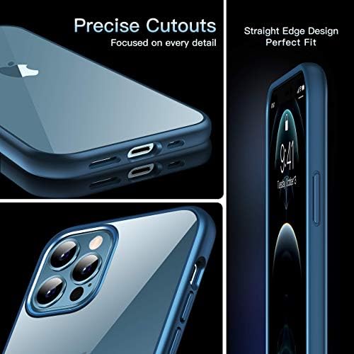 CASEKOO Crystal Clear iPhone 12 Pro Max Kılıf için Tasarlanmış, [Sararma Değil] [Askeri Sınıf Damla Test] Darbeye Dayanıklı
