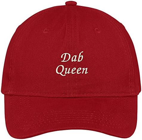 Moda Giyim Mağazası DAB Kraliçe İşlemeli Düşük Profilli Ayarlanabilir Kap Baba Şapkası