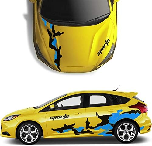 DLDBB Araba Spor Styling Kapı Yan Vinil Etiketler Çıkartmaları Oto Hood Dekorasyon Filmi Aksesuarları, Ford Focus 2 ıçin 3