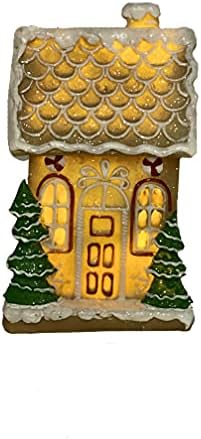 LED Işıklı Zencefilli Ev Noel Dekorasyon Tatil masa dekoru Geleneksel Şeker Yazlık Tatil Koleksiyonları