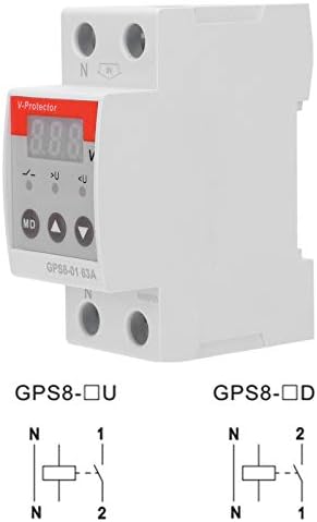 GPS8‑01-U Dalgalanma Koruma Cihazı AC220V 63A 45~65Hz Gerilim Akım Koruyucu Kendini Sıfırlama dijital ekran