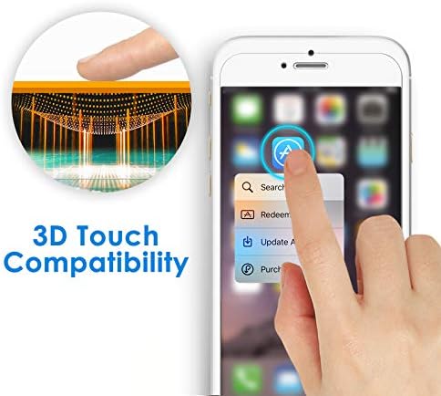 JETech Ekran Koruyucu için iPhone 6 Artı ve iPhone 6 s Artı, 5.5-İnç, Temperli Cam Filmi, 2-Pack