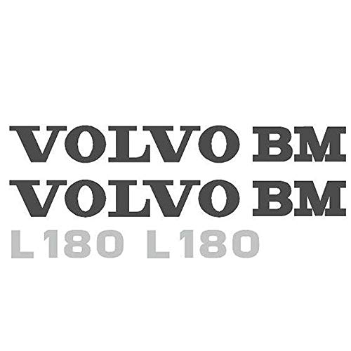Bir Yeni Çıkartma Seti VOLL180DECALSET ile Değiştirilebilir Volvo BM L180 Modellerine Uyar