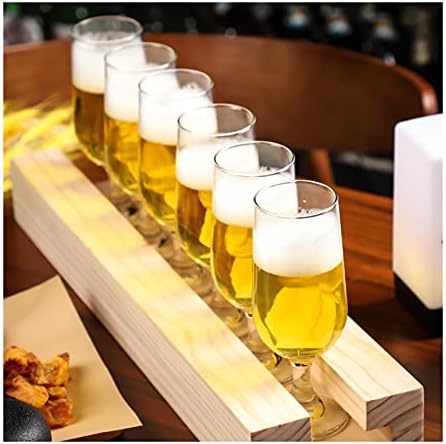 Bira bardağı bira bardakları 290 ml bira Kupaları 5 Set Lale Tarzı Cam Gerçek Ale için Partinin Yeniden Kullanılabilir Bardakları