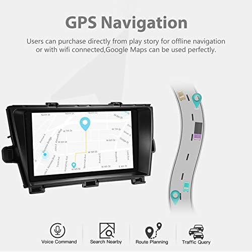 Toyota Prius 2010-2015 için Android 10.1 Stereo, araba Radyo Çift Din GPS Navigasyon Bluetooth USB Çalar Ayna Bağlantı Çalar