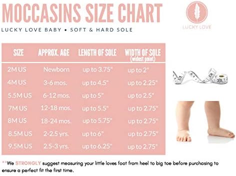 Şanslı Aşk Yürümeye Başlayan Çocuk Moccasins * Premium Deri * Bebek, Bebek ve Yürümeye Başlayan çocuk Ayakkabıları Kızlar ve