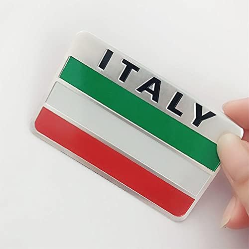 alüminyum Alaşımından Yapılmış 5 adet İtalya Bayrağı Çıkartma Amblemi, Kapılar, Pencereler, Posta Kutuları, Camlar, Metaller,