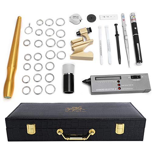 elmas test cihazı kalem, elmas test cihazı, LED elmas dedektörü seçici kalem, cımbız, büyüteç yüzük, profesyonel yüksek hassasiyetli