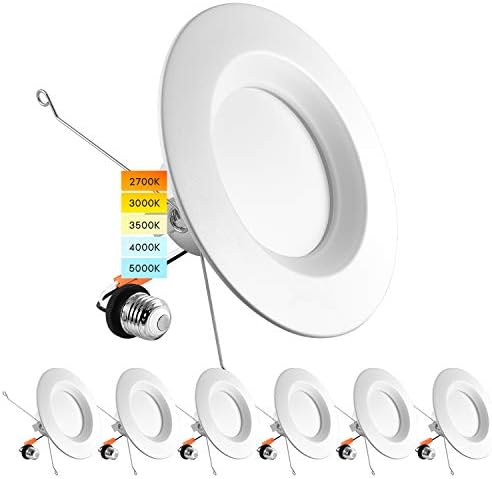 Luxrite 5/6 İnç LED Gömme Güçlendirme Downlight, 14 W=90 W, SKK Renk Seçilebilir 2700 K | 3000 K | 3500 K / 4000 K/ 5000 K,