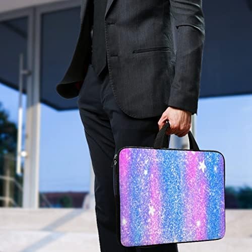 Renkli Glitter Soyut Bulanık Gürültü Dizüstü Kol Taşıma Çantası Tablet Bilgisayar Koruma Çantası Kolu ile 12 inç için