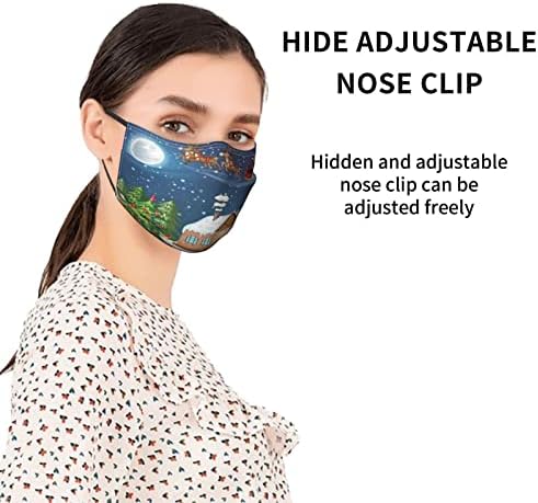 Tasarımlı moda Yüz maskesi, Yeniden Kullanılabilir Yüz Maskesi Balaclava Yıkanabilir Açık Burun Ağız Kapağı