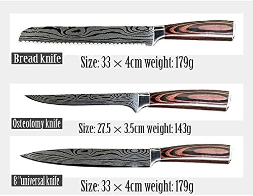 kutulu bıçak seti, şef bıçağı seti, Mutfak Bıçağı Seti, japon bıçağı, bloklu mutfak bıçağı setleri, paslanmaz çelik 440A3.