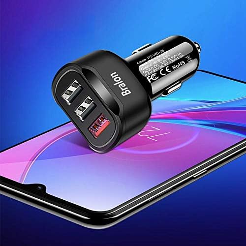 USB Araç Şarj[8-Pack], Bralon 18 W Hızlı Şarj 3.0 & 24 W / 4.8 A 3-Port Hızlı Araç Şarj Akıllı Telefon Araç Şarj ile Uyumlu