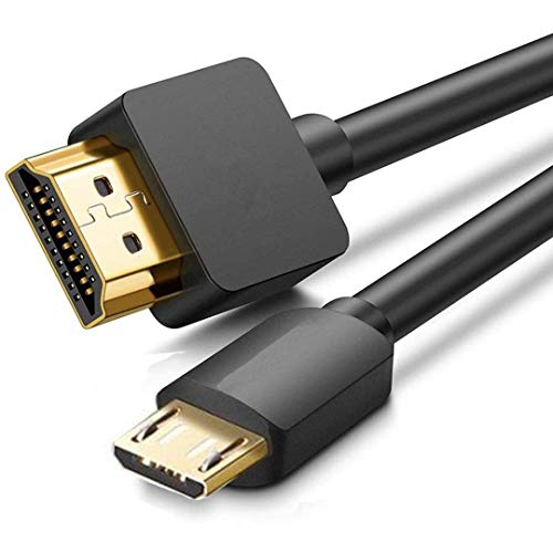 HDMI Mikro USB Kablosu 2 paketi, wikero 1.5 M/ 5ft HDMI Erkek mikro USB Erkek Veri Şarj Kablosu Dönüştürücü Bağlantı Kablosu