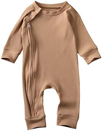 Unisex Yenidoğan Bebek Erkek Bebek Kız Giysileri Örgü Tek Parça Tulum Romper Uzun Kollu Bodysuit Onesie Kıyafet Giyim