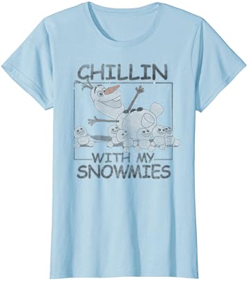 Disney Dondurulmuş Olaf Chillin İle Benim Snowmies Portre T-Shirt