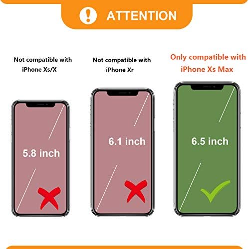 Bocasal Cüzdan iphone için kılıf Xs Max [RFID Engelleme] Kılıf Cüzdan kart tutucu ile Premium Yumuşak PU Deri Kickstand Darbeye