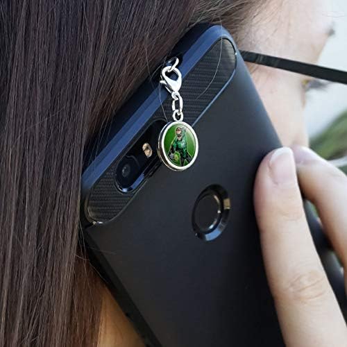 Yeşil fener karakter cep telefonu kulaklık jakı çekicilik iPhone iPod Galaxy için uygun