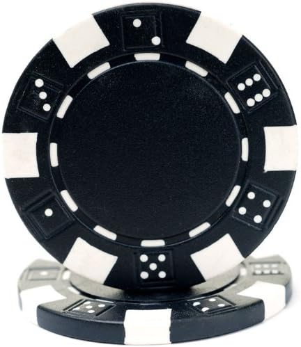 Texas Holdem, Blackjack, Taşıma Çantası ile Kumar, Kartlar, Düğmeler ve Zar Tarzı Casino Çipleri (11.5 gram) Ticari Marka Poker