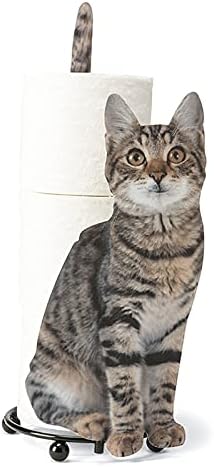 Abimy Mutfak rulo Tutucu, rulo kağıt havlu tutucu Yaratıcı Kedi Şekilli tuvalet kağıdı Depolama Raf Simülasyon Yavru Metal