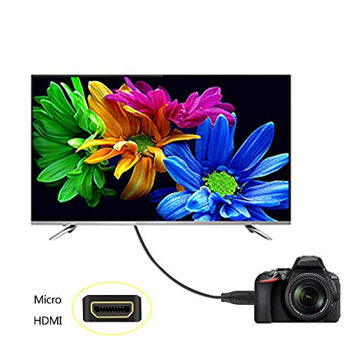 Mikro HDMI-HDMI Kablosu 3FT, Anbear Mikro HDMI-HDMI 3 Ayak Desteği 3D 4K 60Hz Ultra HD(HDMI-Mikro HDMI) Uyumlu