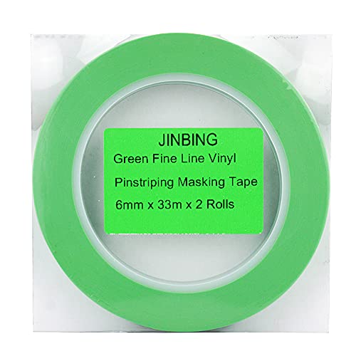 Eğriler için JİNBİNG Vinil İnce Çizgi Fineline Otomotiv Pinstriping Maskeleme Bandı (4mm x 2 Rulo)