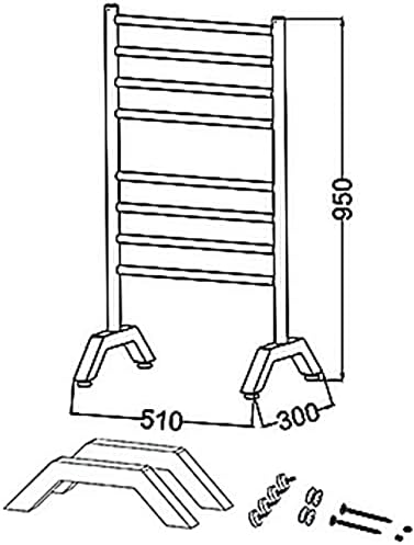 Ayakta havlu askısı ısıtma radyatörü elektrikli havlu askısı banyo havlu askısı paslanmaz çelik banyo havlu askısı merdiven-B