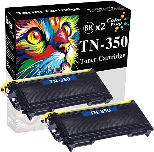 2-Pack ColorPrint Uyumlu TN350 Toner Kartuşu Değiştirme için Brother TN-350 TN350 ile Çalışmak DCP-7020 HL-2040 HL-2070N MFC-7220