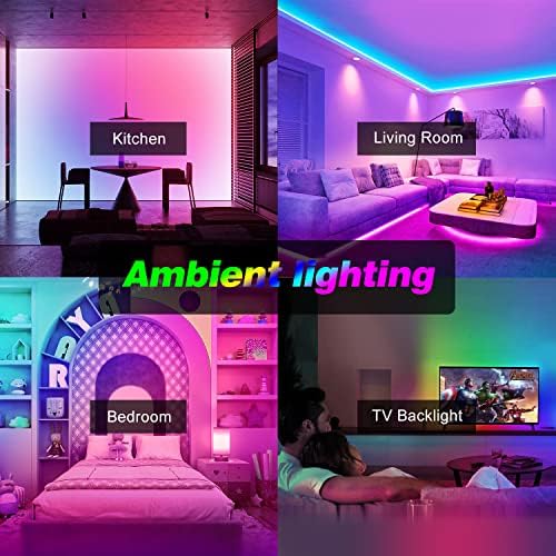 Ultra Uzun 130ft LED ışıklar şerit tam renkli Sync müzik / Dim & renk değiştirme RGB LED şerit ışıklar|24 Volt Bluetooth esnek