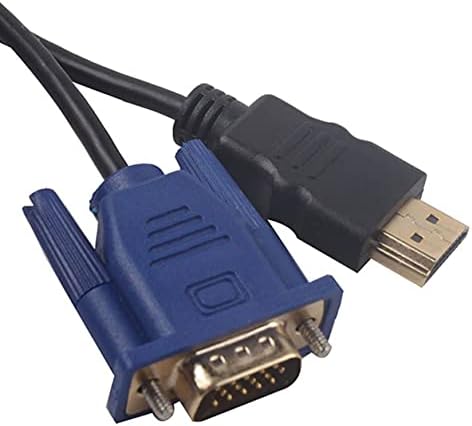 profectlen 3 Metre Süper Uzun Altın Kaplama Konektörler HDMI Uyumlu Erkek VGA HD-15 Erkek Adaptör Kablosu Kablosu DVD HDTV