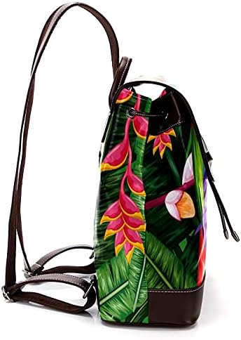 Merhaba bahar papağan orman baskı moda kadın Anti-hırsızlık omuz çantası PU deri sırt çantası rahat çanta