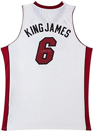 LeBron James İmzalı Miami Heat Swingman Takma Forması-Üst Güverte-İmzalı NBA Formaları