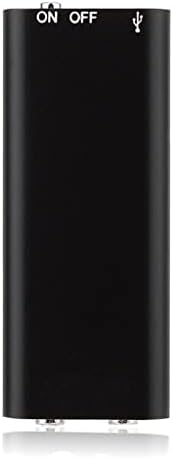 CUJUX Ses Kaydedici USB Kalem Ses Aktive Mp3 Çalar Ses Flash Sürücü Kayıt Kulaklık (Renk: Siyah, Boyutu: 8 GB)